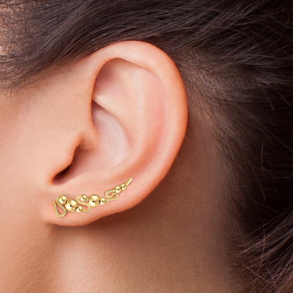 14KT Gold Ear Pin Earrings